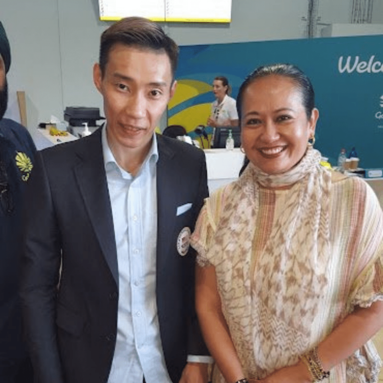 With Dato Sri Lee Chong Wei at the Commonwealth Games 2008